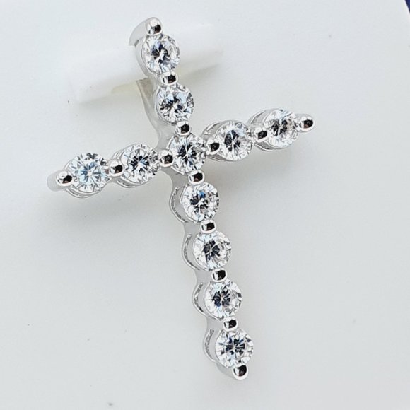 "#925 Sterling Silver Cubic Zircon Pendant for Women/Girls, US925P1101 - Picture 3 of 7